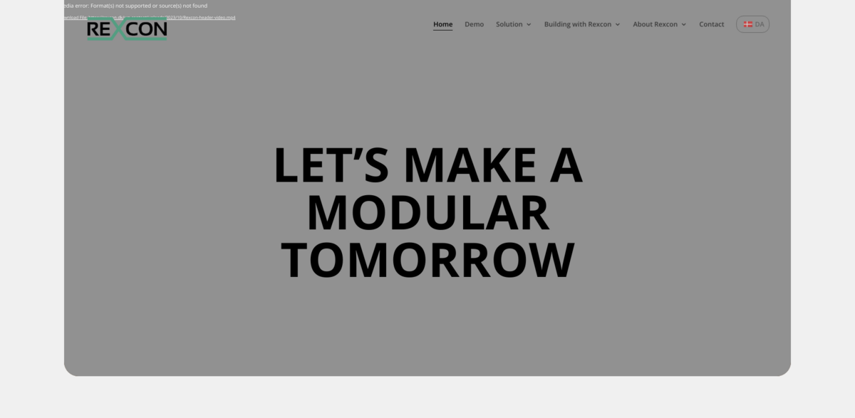 REXCON modular construction