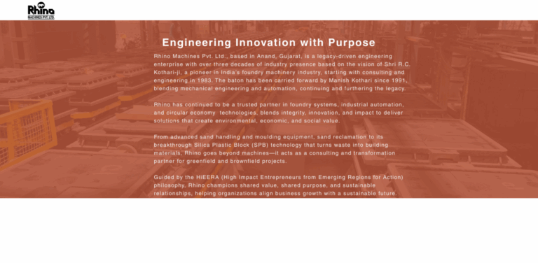 Rhino Machines: Engineering Sustainable Solutions for Foundry and Industrial Automation