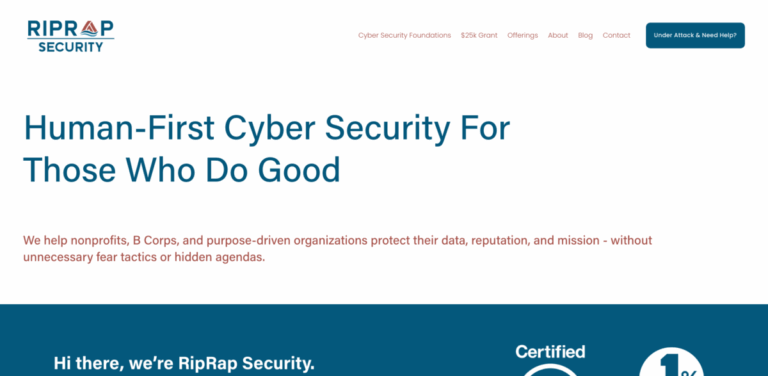 RipRap Security: Human-First Cyber Security for Nonprofits and B Corps