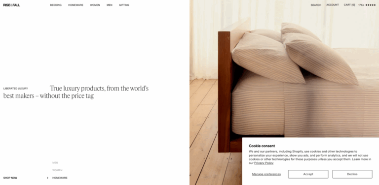 Rise and Fall: Luxury Homeware, Bedding, and Fashion Essentials Online