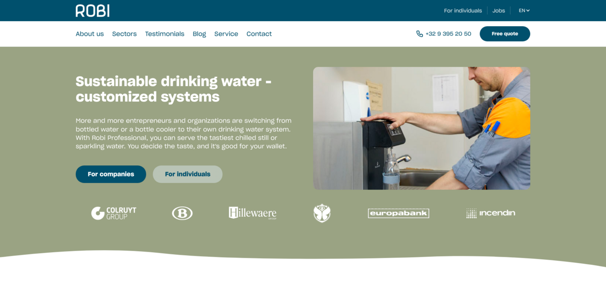 Robi Professional drinking water system