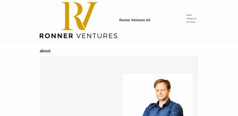 Ronner Ventures: Supporting Promising Startups with Strategic Guidance