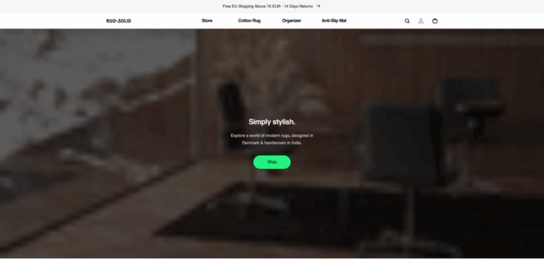 RUG SOLID: Eco-Friendly Anti-Slip Rug Mats for Safe Homes