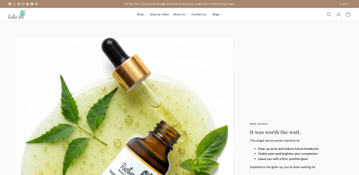 Rustic Art sustainable beauty