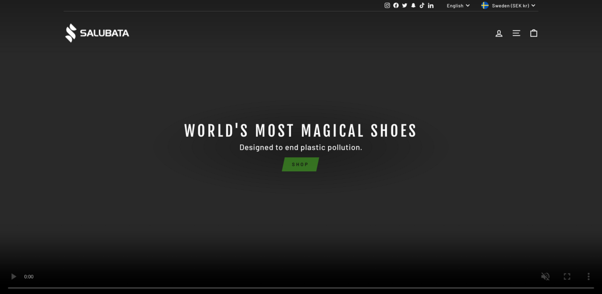 Salubata sustainable footwear