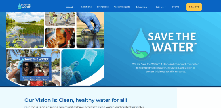 Save the Water™: Addressing the Global Water Crisis with Science and Community Engagement