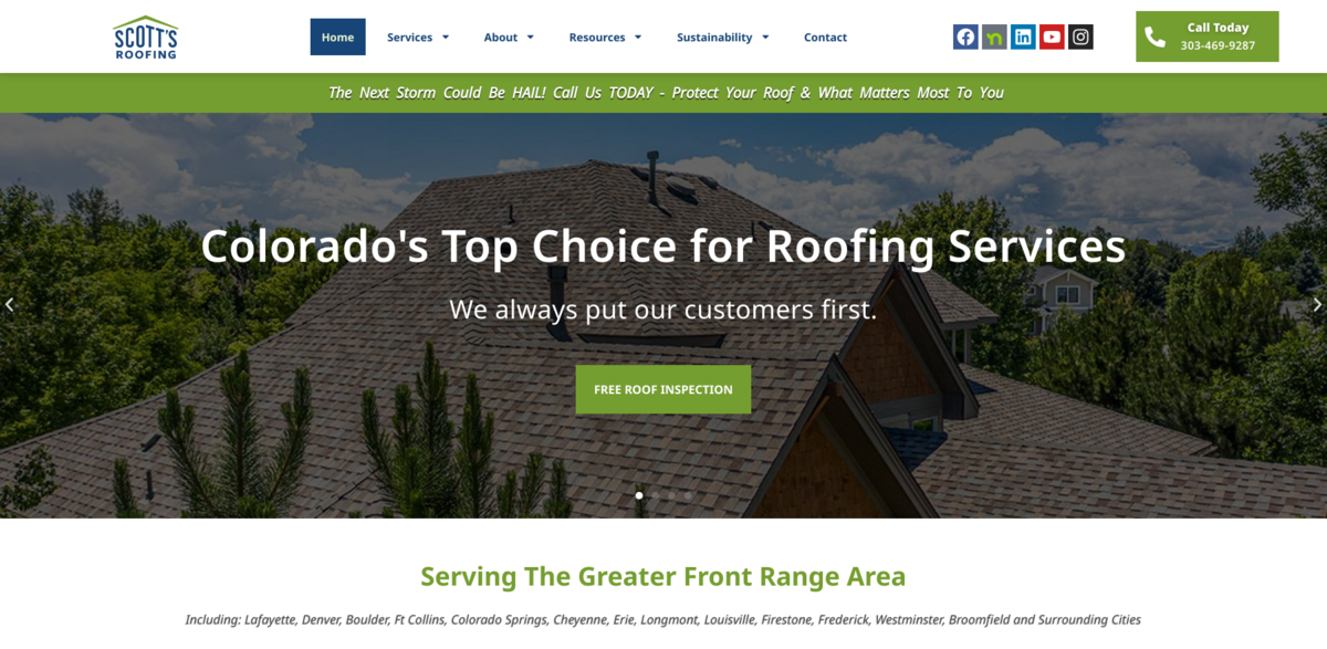 sustainable roofing Colorado