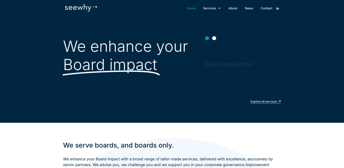Seewhy Partners governance solutions