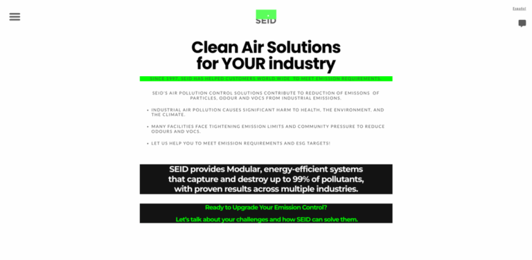 SEID: Leading the Way in Industrial Odor and VOC Removal