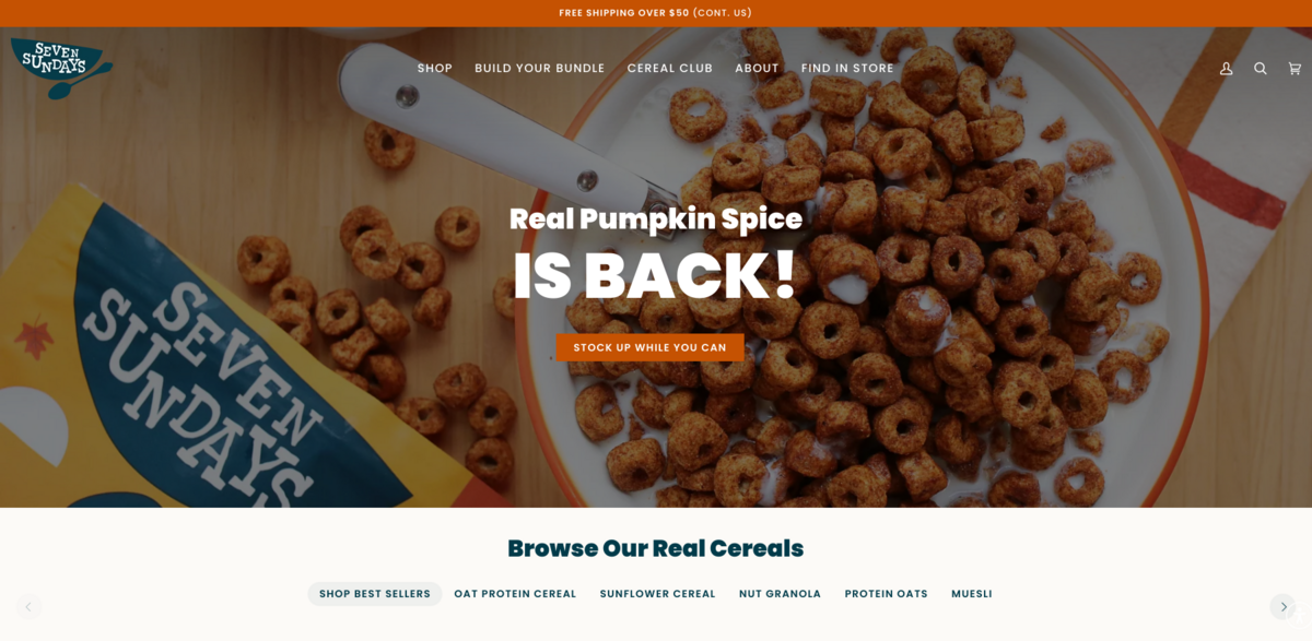 Seven Sundays: Real Food Cereals for a Healthier Breakfast