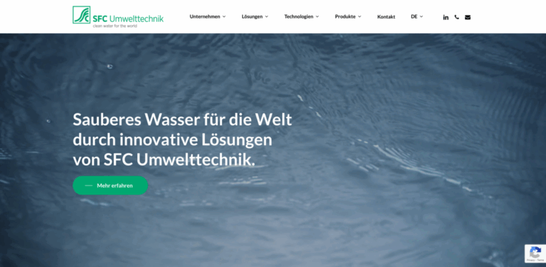 SFC Umwelttechnik GmbH: Innovative Solutions for Water and Wastewater Treatment