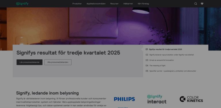 Signify: A Global Leader in Innovative Lighting Solutions