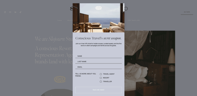 Slojourn Studio: A Conscious Resort Representation Agency for Purposeful Travel