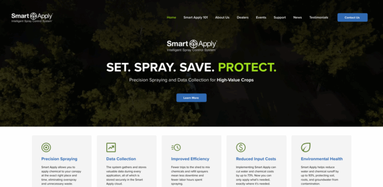 Smart Apply® Intelligent Spray Control System™: Precision Spraying for Sustainable Agriculture