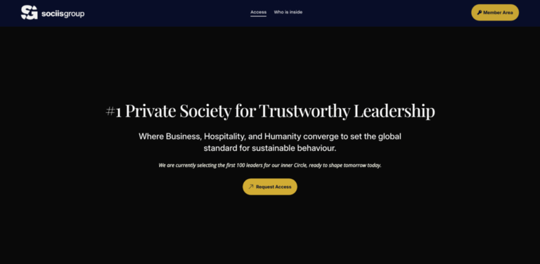 SociisGroup: A Private Leadership Society for Trustworthy Leadership
