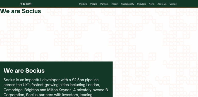 Socius: Building Sustainable Communities Across the UK