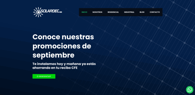 SOLARDEC: Leading Provider of Photovoltaic Solar Installations in Mexico
