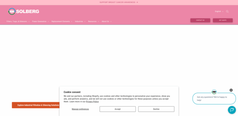 Solberg Manufacturing: Expert Solutions in Industrial Filtration and Machinery