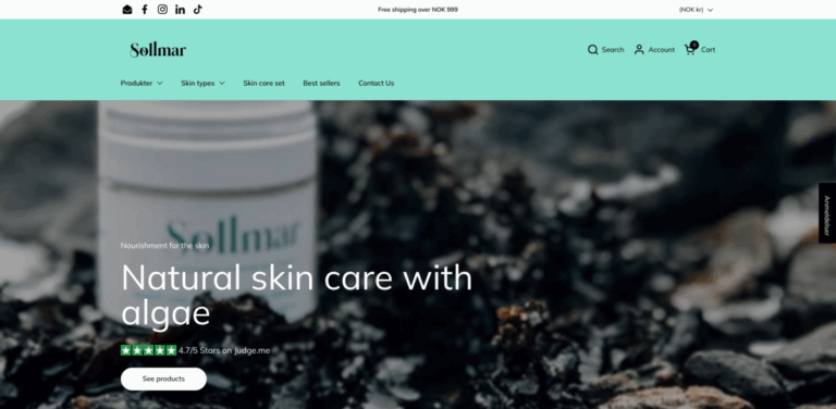 Sollmar Cosmeceuticals: Natural Skincare Inspired by the Norwegian Coast