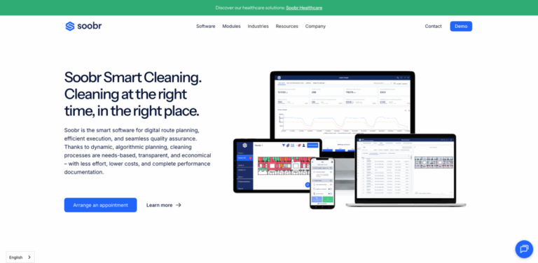 Soobr Healthcare: Smart Software for Efficient Healthcare Cleaning Management