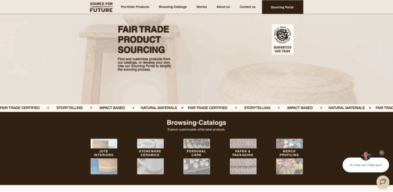 Source For Future: Ethical Sourcing Portal Connecting Brands with Sustainable Products