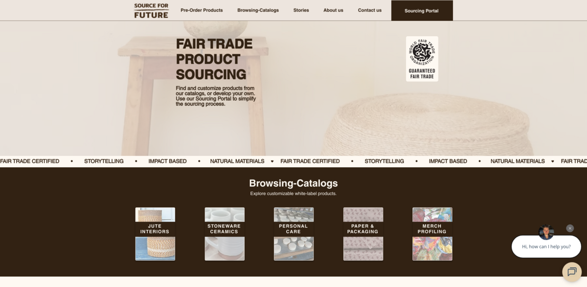 ethical sourcing portal