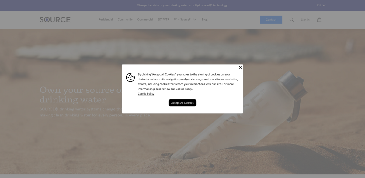 SOURCE Hydropanel technology