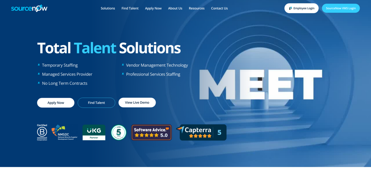 SourceNow: Comprehensive Talent Solutions for Workforce Management