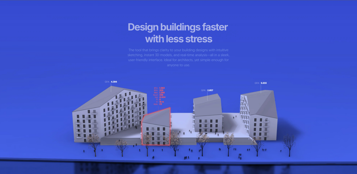 Spacio building design tool