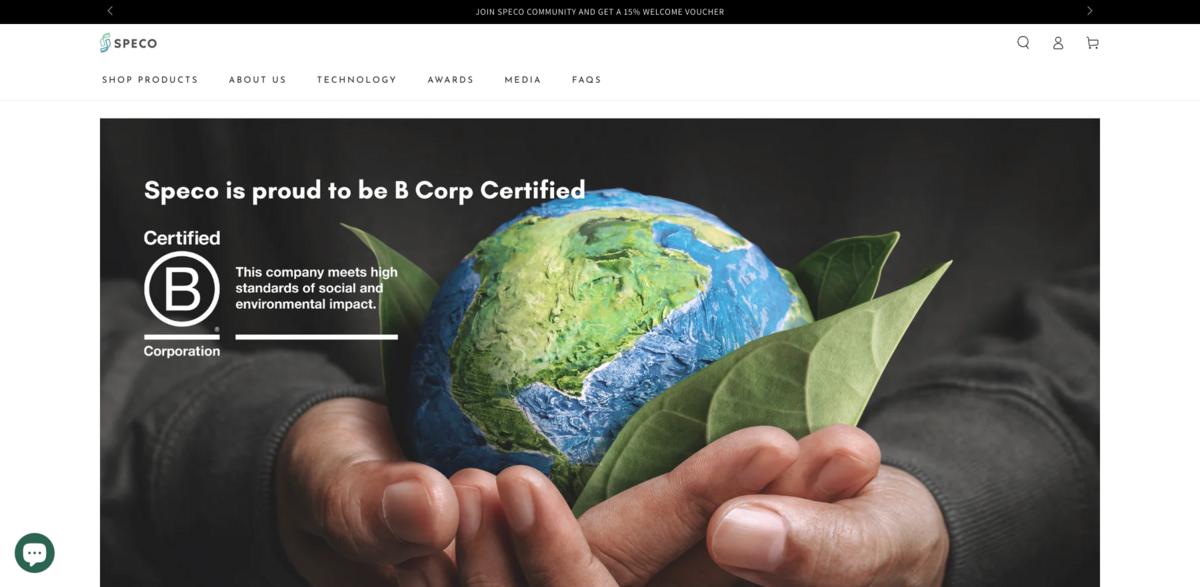 Speco antimicrobial technology