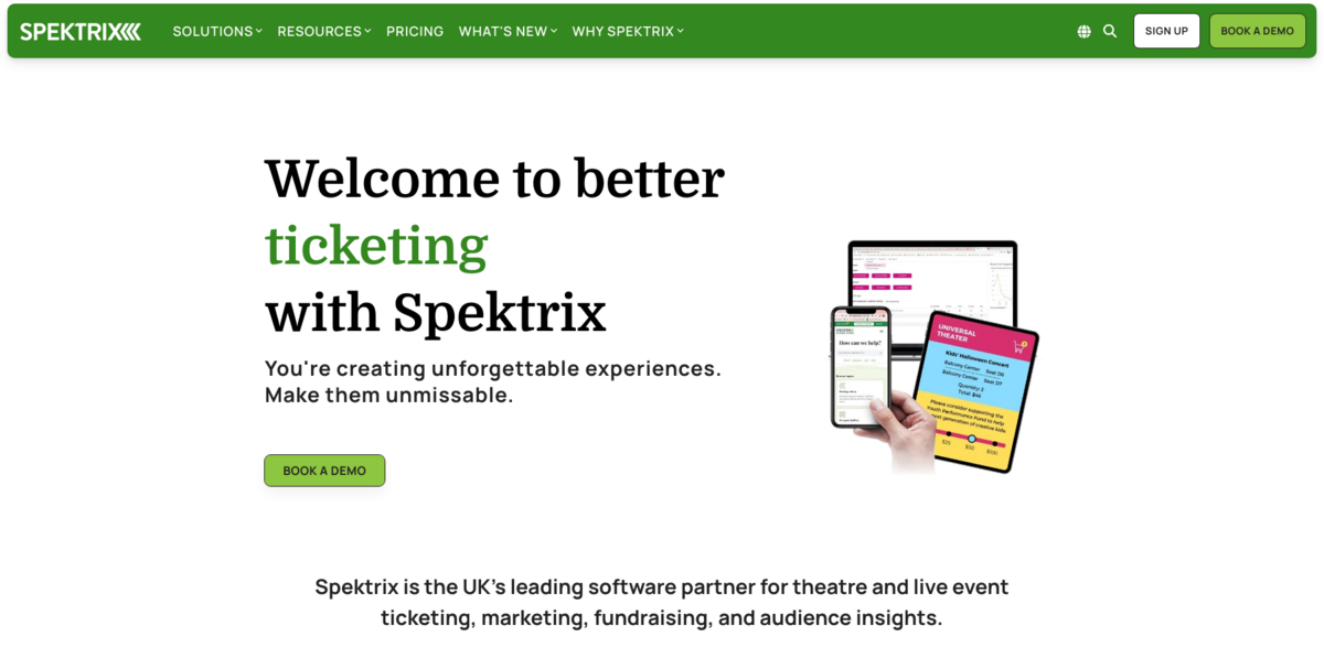 Spektrix ticketing software