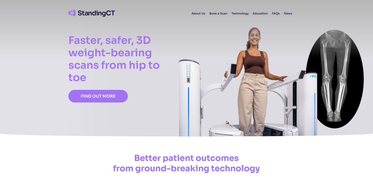 Standing CT technology