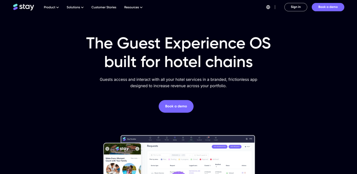 guest experience OS for hotels