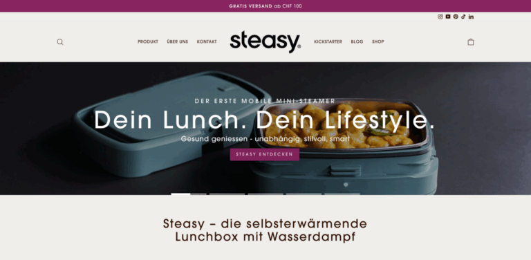 Steasy: The Self-Heating Lunch Box for Healthy Eating on the Go