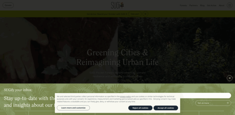 SUGi Pocket Forests: Transforming Urban Spaces into Biodiverse Ecosystems