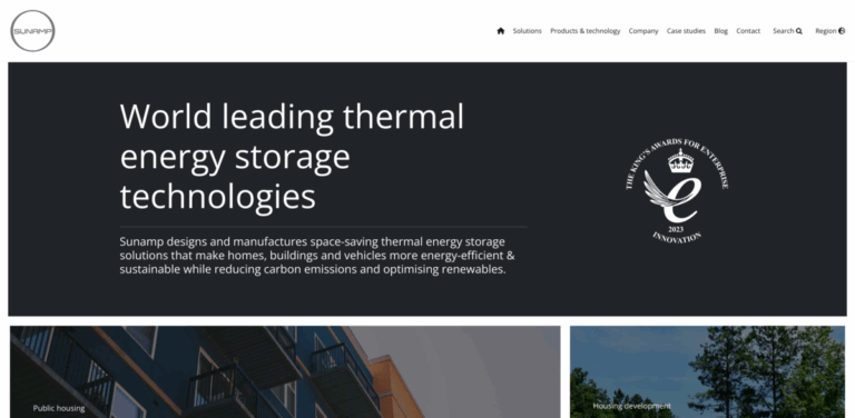 Sunamp: Compact Thermal Energy Storage Solutions for Sustainable Living