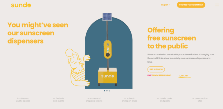 Sundo: Making Sun Protection Effortless with Free Sunscreen Dispensers
