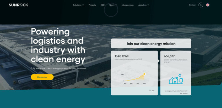 Sunrock: Delivering Innovative Solar Energy Solutions for Logistics and Real Estate