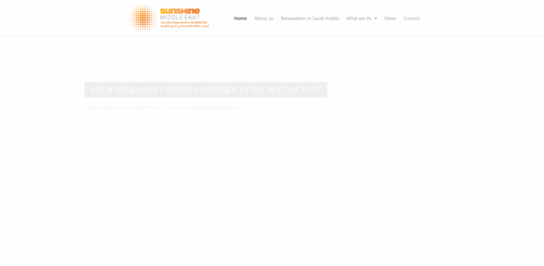 Sunshine Middle East: Your Partner in Renewable Energy Solutions