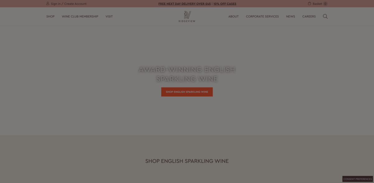 English sparkling wine