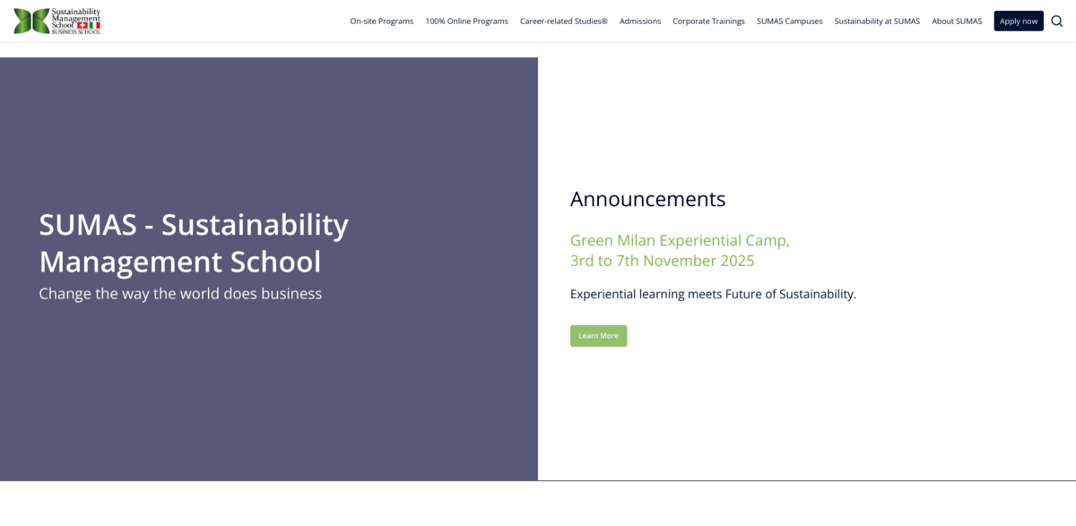 Sustainability Management Education