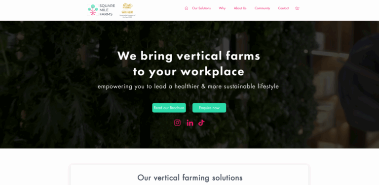 Sustainable Company of the Year 2023: Transforming Indoor Spaces with Vertical Farming