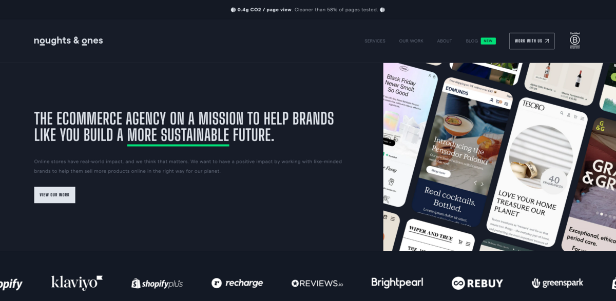 sustainable Shopify stores