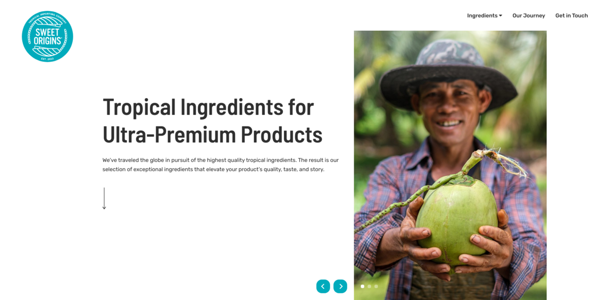 organic tropical ingredients