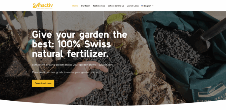 Symactiv: Sustainable Swiss Natural Fertilizer for Thriving Gardens