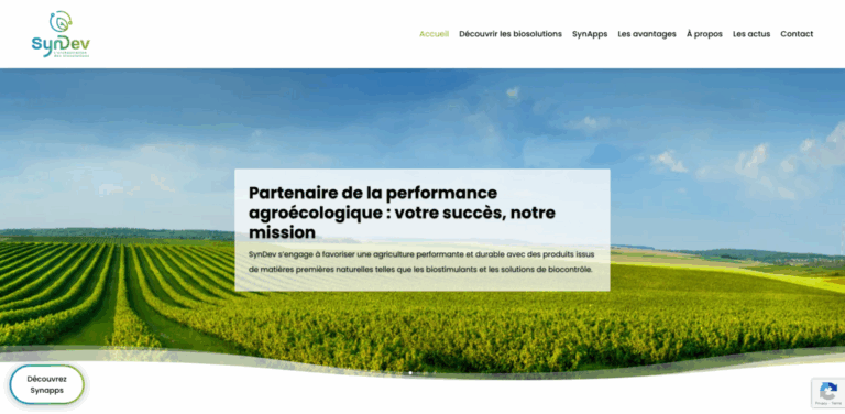 SynDev: Enhancing Sustainable Agriculture with Innovative Biosolutions