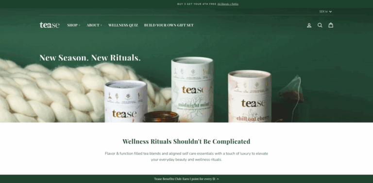 Tease: A Fresh Approach to Wellness and Beauty Through Functional Tea