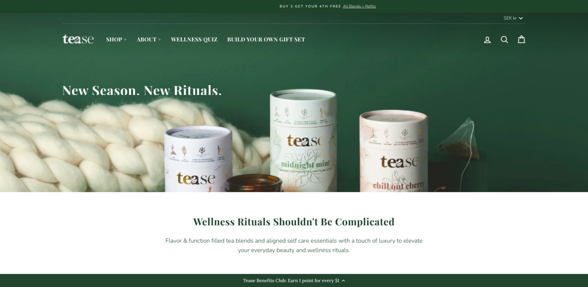 Tease tea wellness