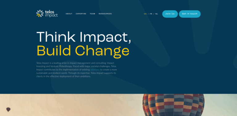 Telos Impact: Driving Sustainable Change through Impact Investing and Venture Philanthropy