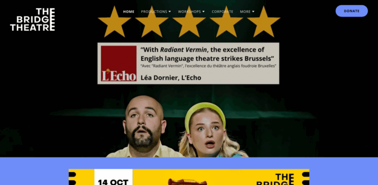 The Bridge Theatre: Connecting Cultures Through English-Language Performances and Community Engagement